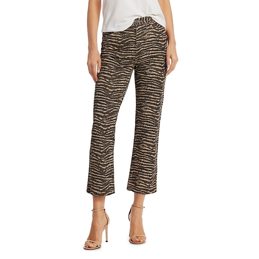 Joie Sharma Ankle Animal Print Pant Size 32